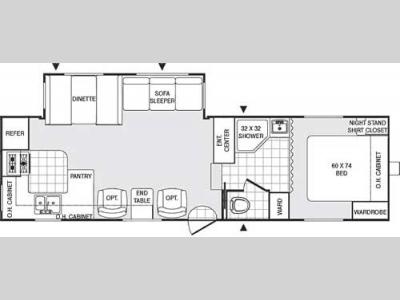 Floorplan - 2006 Palomino Puma 282RKSS
