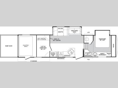 Floorplan - 2007 Keystone RV Raptor 3612 DS