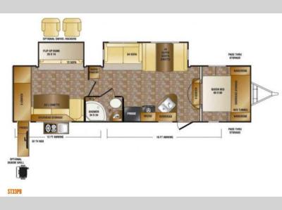 Floorplan - 2013 CrossRoads RV Sunset Trail Reserve ST33PB