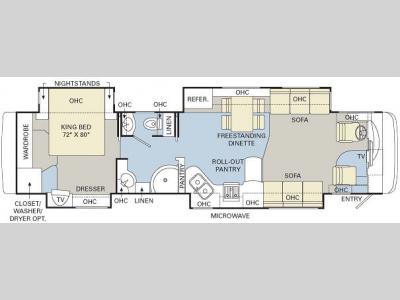 Floorplan - 2007 Monaco Camelot 42PDQ