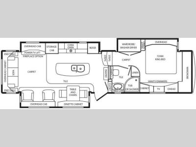 Floorplan - 2014 DRV Luxury Suites Mobile Suites 38 RSSB3