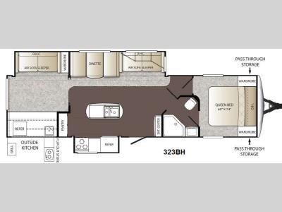 Floorplan - 2013 Keystone RV Outback 323BH