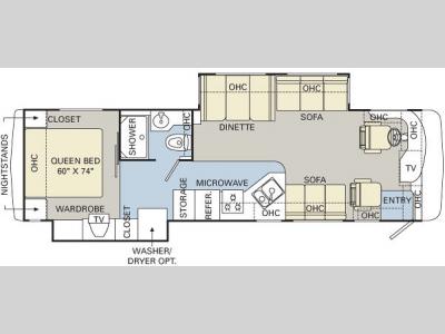 Floorplan - 2007 Monaco Cayman 34SBD