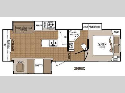 Floorplan - 2013 Dutchmen RV Denali 286REX