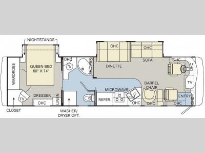 Floorplan - 2007 Monaco Cayman 36PDD