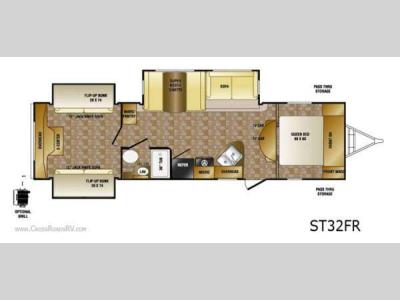 Floorplan - 2013 CrossRoads RV Sunset Trail ST32FR