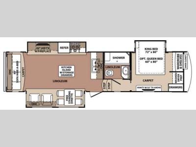 Floorplan - 2014 Forest River RV Blue Ridge 3025RL