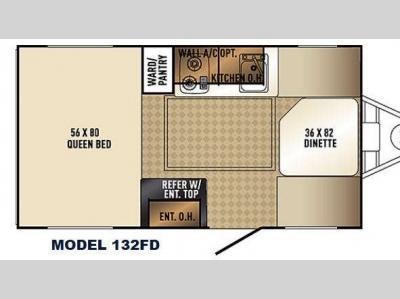 Floorplan - 2014 Palomino PaloMini 132FD
