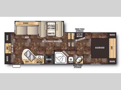 Floorplan - 2014 Forest River RV Cherokee 255S