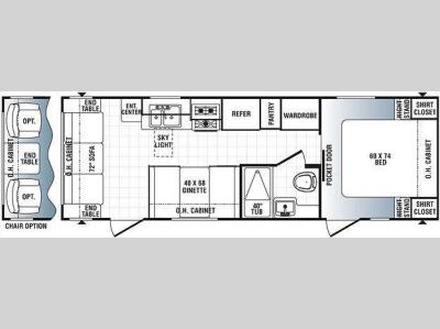 Floorplan - 2014 Palomino Puma 25-RS