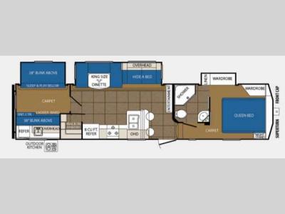 Floorplan - 2014 Prime Time Manufacturing Crusader 335BHS