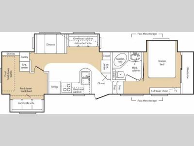 Floorplan - 2007 Keystone RV Mountaineer 342PHT