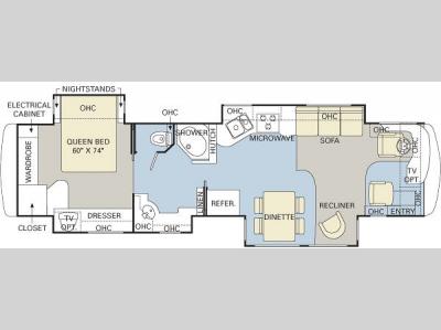 Floorplan - 2007 Monaco Diplomat 40PAQ