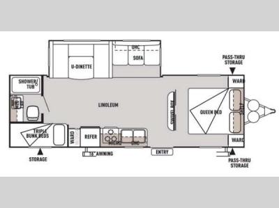Floorplan - 2014 Forest River RV Wildwood 26TBSS