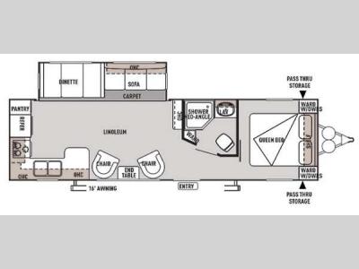 Floorplan - 2014 Forest River RV Wildwood 27RKSS