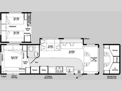 Floorplan - 2007 Winnebago Outlook 31C