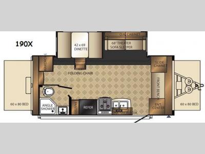 Floorplan - 2014 Palomino Solaire 190 X