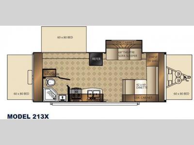 Floorplan - 2014 Palomino Solaire 213 X