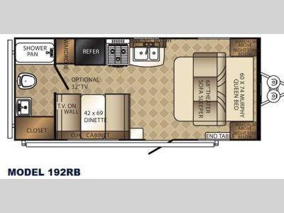 Floorplan - 2014 Palomino Solaire 192 RB