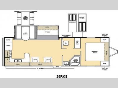 Floorplan - 2014 Coachmen RV Catalina Deluxe Edition 29RKS