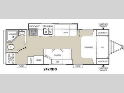 Floorplan - 2014 Coachmen RV Freedom Express 242RBS