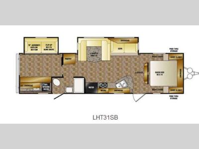 Floorplan - 2014 CrossRoads RV Longhorn LHT31SB Texas Edition