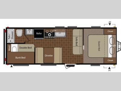 Floorplan - 2014 Keystone RV Summerland 2600TB