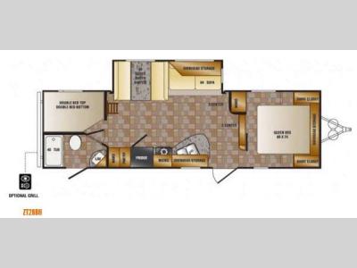 Floorplan - 2014 CrossRoads RV Zinger ZT28BH