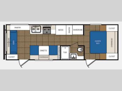 Floorplan - 2014 Prime Time Manufacturing Avenger 25RL