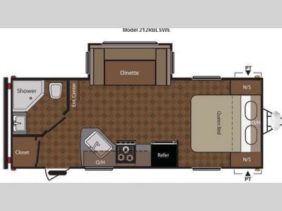 Floorplan - 2014 Keystone RV Springdale 212RBLSWE