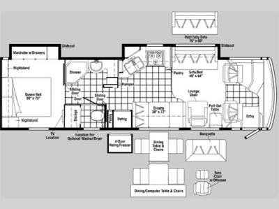 Floorplan - 2007 Itasca Meridian 34 H