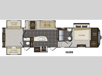 Floorplan - 2014 Keystone RV Avalanche 360RB