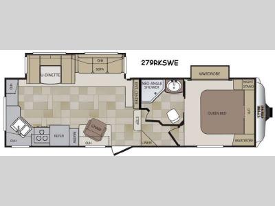 Floorplan - 2014 Keystone RV Cougar Half-Ton Series 279RKSWE