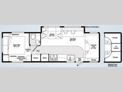 Floorplan - 2007 Itasca Spirit 31C