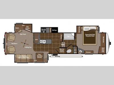 Floorplan - 2014 Keystone RV Montana Big Sky 3402 RL