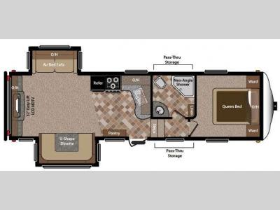 Floorplan - 2014 Keystone RV Sprinter Copper Canyon 273FWRET