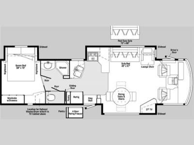 Floorplan - 2007 Itasca Sunrise 38J