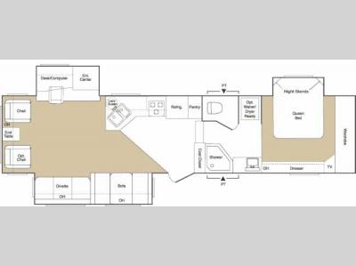Floorplan - 2006 Keystone RV Sprinter Copper Canyon 339FWTSL