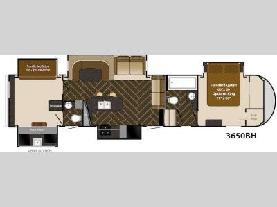 Floorplan - 2014 Heartland Gateway 3650 BH