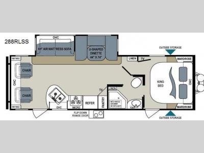 Floorplan - 2014 Dutchmen RV Aerolite 288RLSS