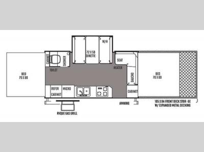 Floorplan - 2014 Forest River RV Flagstaff High Wall HW31SCTH