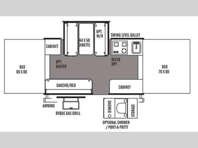 Floorplan - 2014 Forest River RV Flagstaff MAC LTD Series 228D