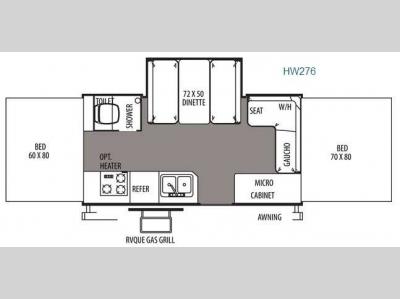 Floorplan - 2014 Forest River RV Rockwood High Wall Series HW276