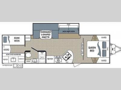 Floorplan - 2014 Dutchmen RV Kodiak 290BHSL