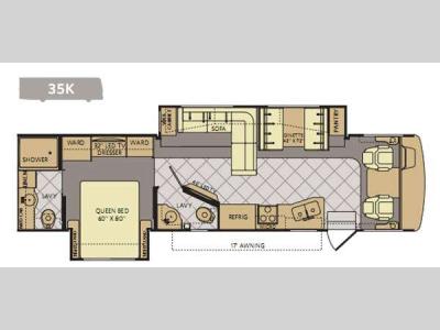 Floorplan - 2014 Fleetwood RV Bounder 35K