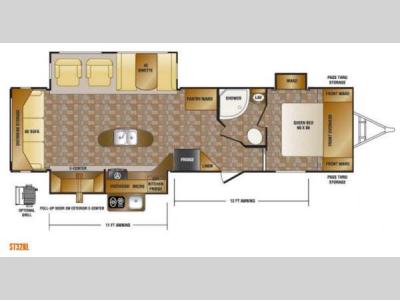 Floorplan - 2014 CrossRoads RV Sunset Trail Reserve ST32RL