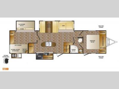 Floorplan - 2014 CrossRoads RV Sunset Trail Reserve ST33BD