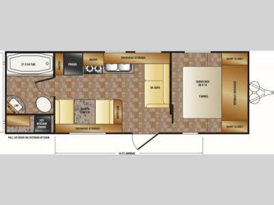 Floorplan - 2014 CrossRoads RV Z 1 ZT231FB