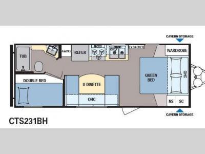 Floorplan - 2014 Dutchmen RV Coleman Expedition CTS231BH