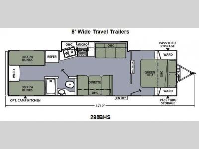 Floorplan - 2014 Coachmen RV Apex Ultra-Lite 298BHS